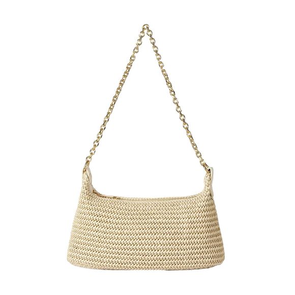 Straw Woven Shoulder Bag Tote Handbag Summer Beach Purse Bee :] - Picture 1 of 7